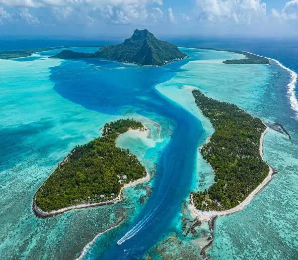 Maupiti vue du ciel Rêve de Polynésie